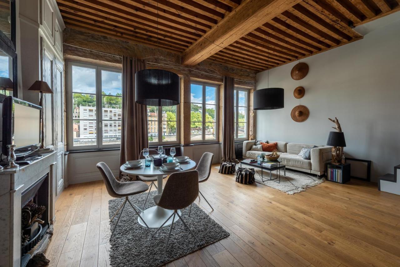 リヨンLe Loft Ethnic - Avec Jolie Vue Sur La Saoneアパートメント エクステリア 写真